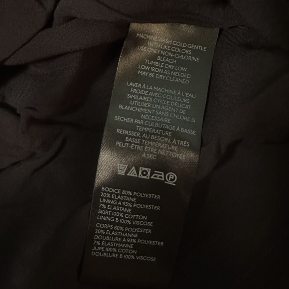 Maeve Anthropologie Twofer Mini Dress Size XL Black White Halter Ruched Front - Picture 10 of 15